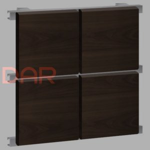 Фасадные кассеты под дерево 1160х600, 1 мм, открытые, оцинкованные