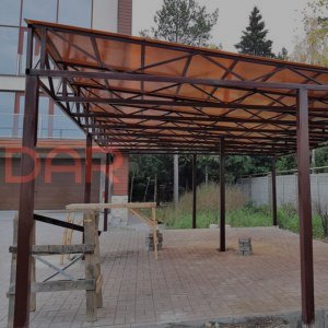 Металлический навес 