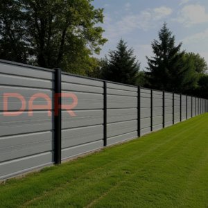 Ограждение из сэндвич панелей  ПИР с перфорированным листом 120 - 200 мм 