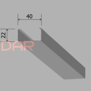 Кубообразная рейка 40/22 мм С - Скандинавский дизайн 