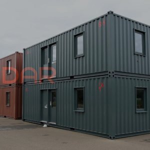 Двухэтажное модульное здание МЗ-32 из 8 БК (сэндвич) 