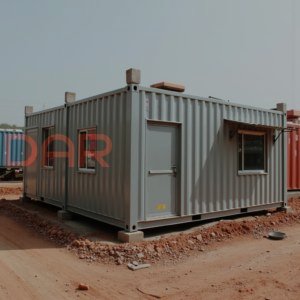 МД-65 - одноэтажное модульное здание из двух блок-контейнеров БК-00 с отделкой из профлиста C8 