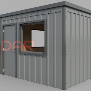 ПБК-22 СП - модульная проходная на базе блок-контейнера, отделанная сэндвич-панелями 