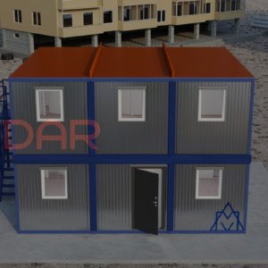 Двухэтажное модульное здание МЗ-41 из 6-ти блок контейнеров 