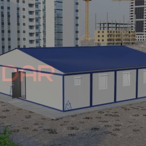 Двухэтажное модульное здание МЗ-01 из 6-ти блок контейнеров 