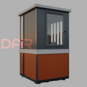 ПБК-02 ПВХ - небольшой модульный пост охраны из цветного профлиста C8 